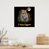 Poster Tigre et petits (Cuisine)