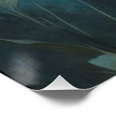 Poster Tigre et Pleine lune (Coin)