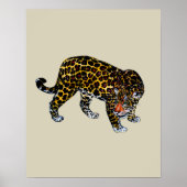 Poster Tigre Graffiti vie sauvage (Devant)