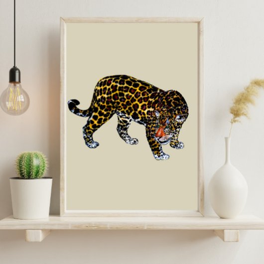 Poster Tigre Graffiti vie sauvage