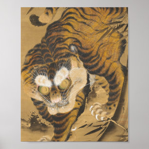 Poster Tigre Katayama Yokoku Japanese