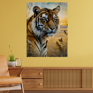 Poster Tigre majestueux en aquarelle