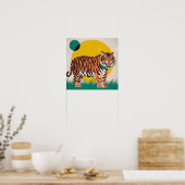 Poster tigre orange (Cuisine)