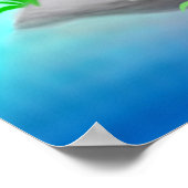 Poster Tigre pacifique dans la forêt de Bamboo (Coin)