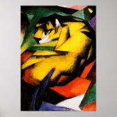 Poster Tigre peint par Franz Marc (Devant)
