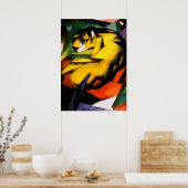 Poster Tigre peint par Franz Marc (Cuisine)