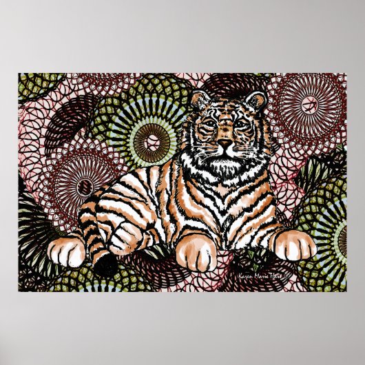 Poster Tigre sage (Devant)