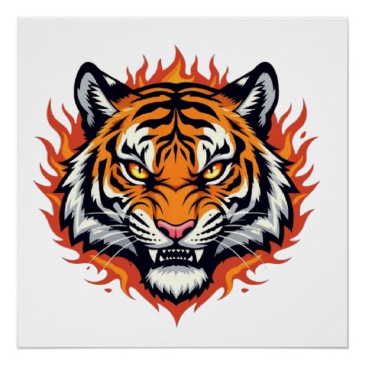 Poster Tigre Silencieux – Précision et Puissance (Devant)