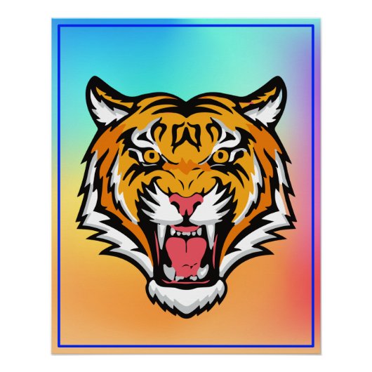 Poster Tigre torride tête-25818 Mug de voyage (Devant)