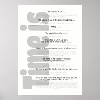 Poster - tijd is . . .