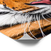 Poster tijgerprofiel (Hoek)