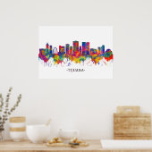 Poster Tijuana Mexique Skyline (Cuisine)