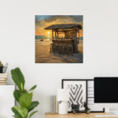 Poster Tiki Bar - 2 - (Bureau à domicile)