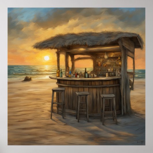 Poster Tiki Bar - 2 - (Devant)