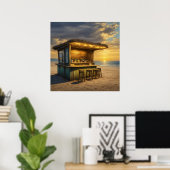 Poster Tiki Bar - 4 - (Bureau à domicile)