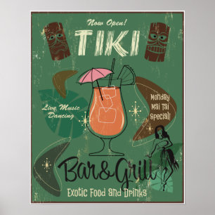 Poster Tiki Bar&Grill