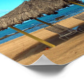 Poster Tiki Huts sur la plage (Coin)