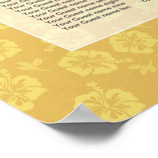 Poster Tiki Time Luau Summer Beach Wedding (Coin)