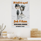 Poster Till Death Do Us Part Halloween Wedding Welcome (Cuisine)