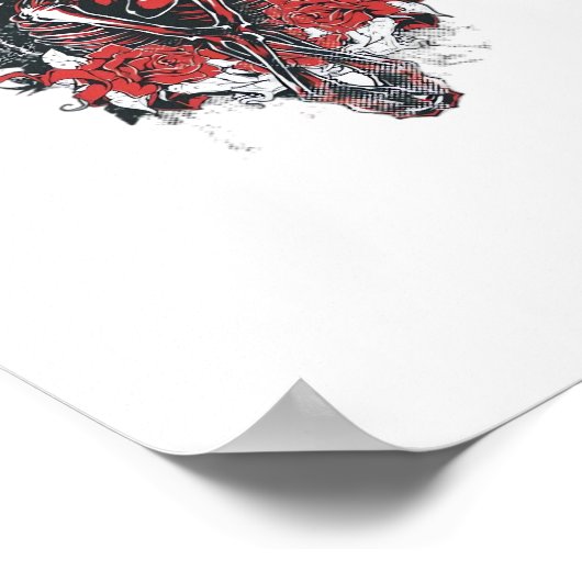 Poster Till Death Do Us Part - Minimalist Skeleton Art Fo (Coin)