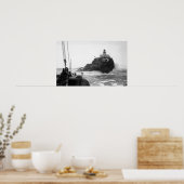 Poster Tillamook, Oregon Lighthouse, photo du navire (Cuisine)