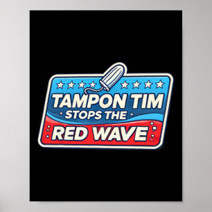 Poster Tim Walz, gouverneur de Tim, politique amusante