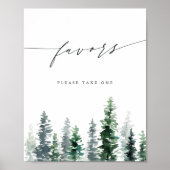 Poster Timber Grove | Panneau de cadeaux de pinède (Devant)