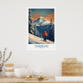 Poster Timberline Ski Print - Oregon 1 (Cuisine)