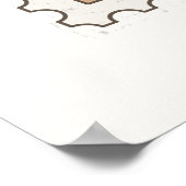 Poster Timbre aquarelle Cappadoce (Coin)