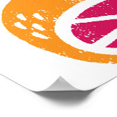 Poster Timbre de fruits Motif texturé sans joint (Coin)