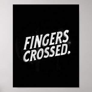 Poster Timbre de parole les doigts croisés Nice
