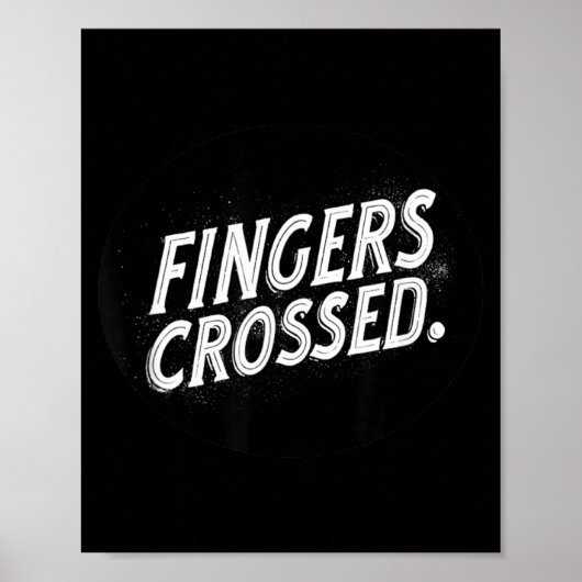 Poster Timbre de parole les doigts croisés Nice (Devant)