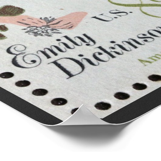 Poster Timbre Emily Dickinson (Coin)