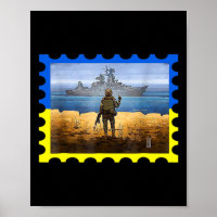 Timbre-poste vintage rétro Ukraine Drapeau Fierté