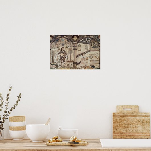 Poster Timbre représentant Charles I et Charles II (Cuisine)