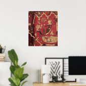 Poster Timbre représentant Tristan et Isolde (Bureau à domicile)