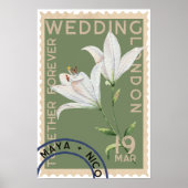 Poster Timbre vintage (Devant)