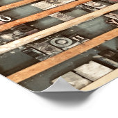 Poster timbres de bloc d'impression antique (Coin)