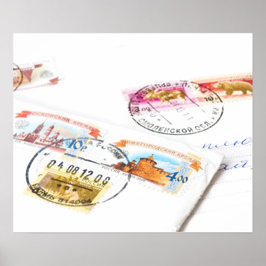 Poster Timbres russes (Devant)