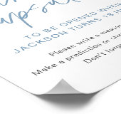 Poster Time Capsule Twinkle Little Star Baby shower garço (Coin)