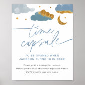 Poster Time Capsule Twinkle Little Star Baby shower garço (Devant)