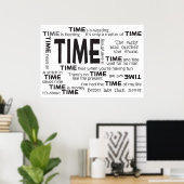 Poster - Time Proverbes (Bureau à domicile)