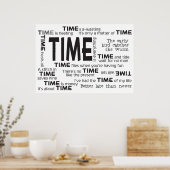 Poster - Time Proverbes (Cuisine)