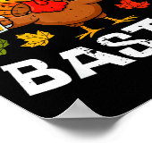 Poster Time To Get Basted Funny Beer Thanksgiving Turkey  (Coin)