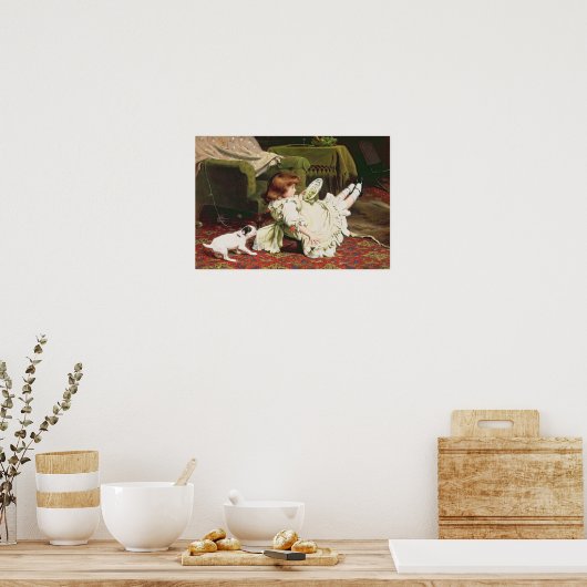 Poster Time to Play, 1886 (Cuisine)