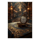 Poster Timeless Wisdom – The Golden Clock of Knowledge (Devant)