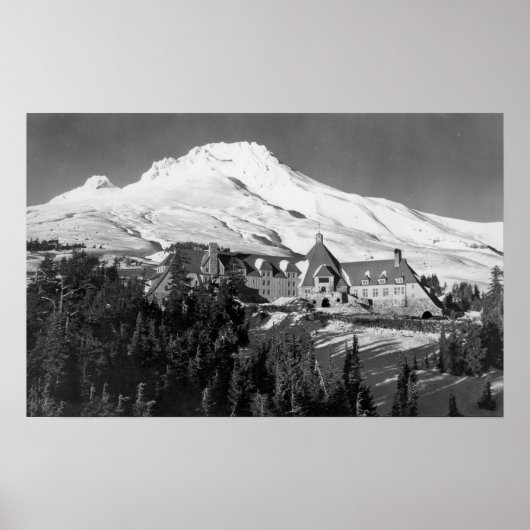 Poster Timerline Lodge et Mt. Hood Photographie (Devant)