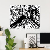 POSTER TIMES SQUARE CNBC (Bureau à domicile)