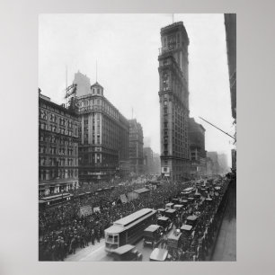 Poster Times Square vintage NYC Photograph (1911)