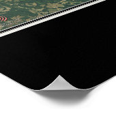 Poster Tims Ford Lake Tennessee Carte de l'affiche satell (Coin)